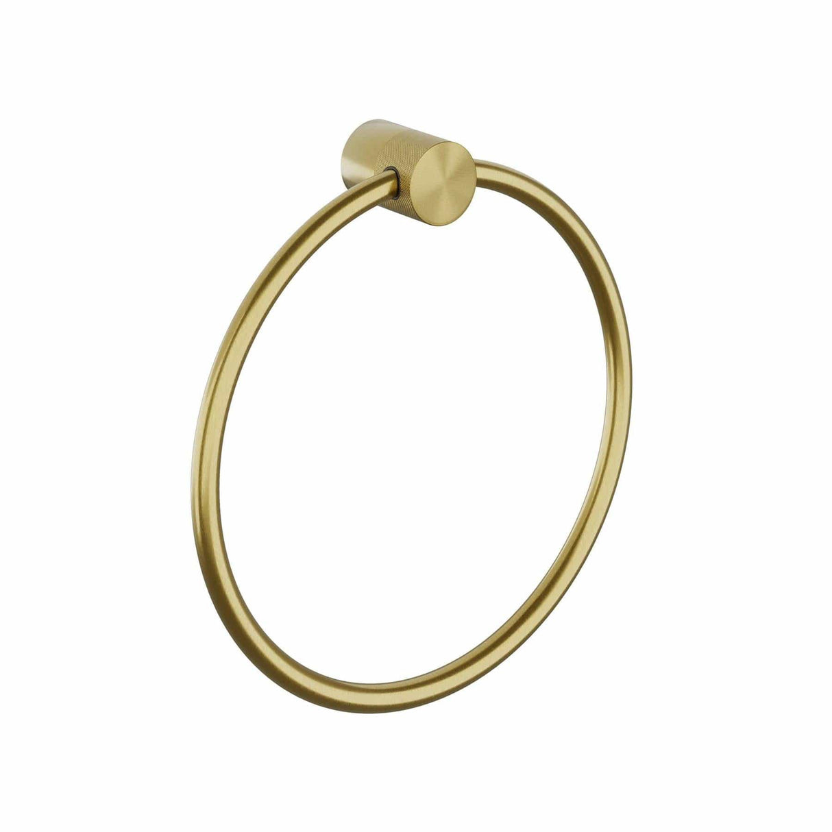 HiB Towel Rails and Rings Brushed Brass HiB Zepto Towel Ring