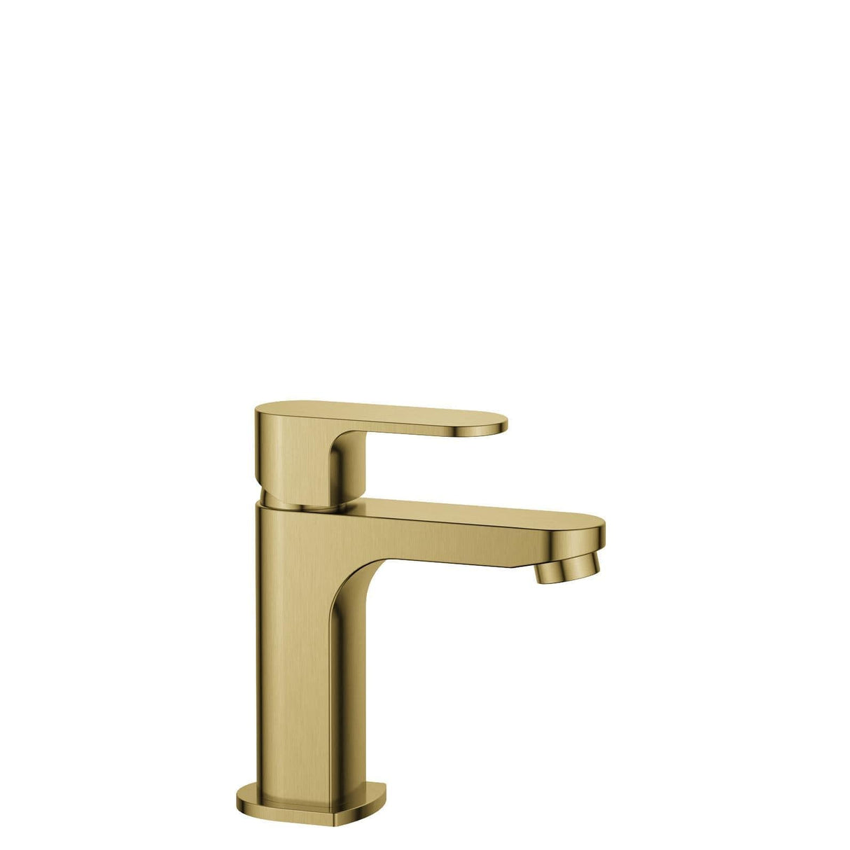 Flova Cloakroom Tap Brushed Brass Flova Smart Mini Basin Mixer Tap