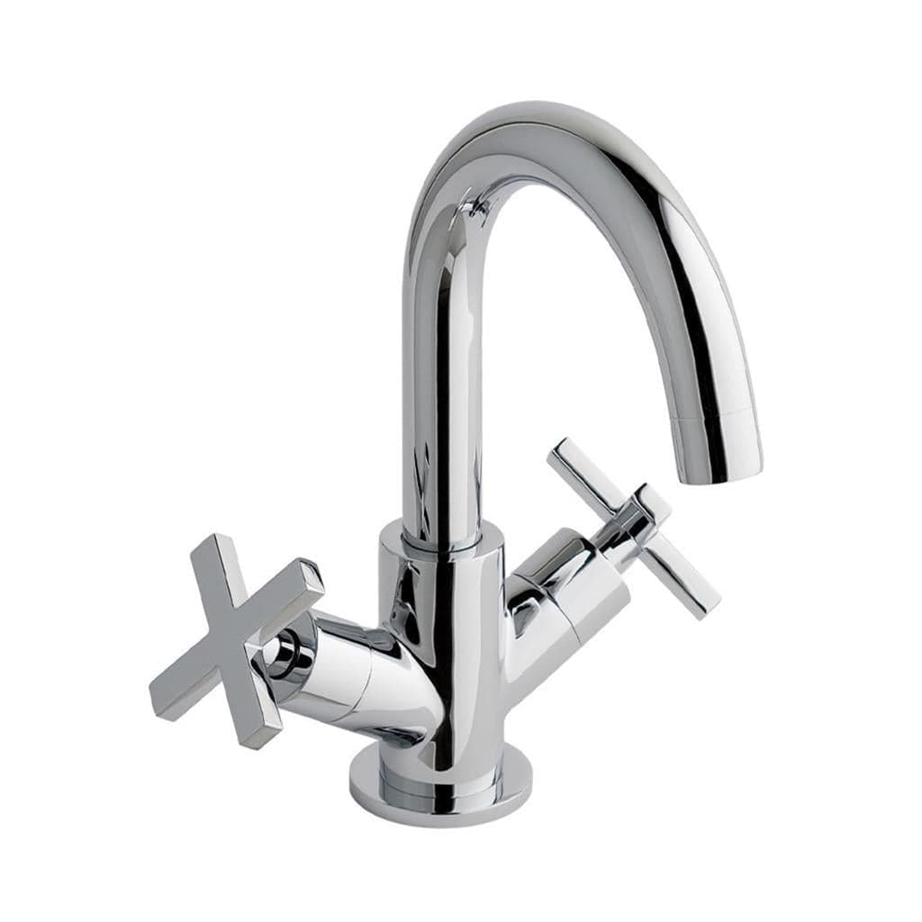 Eastbrook Mono Basin Tap Eastbrook Prado Star Mono Basin Mixer Tap with Swivel Spout and Clicker Waste in Chrome