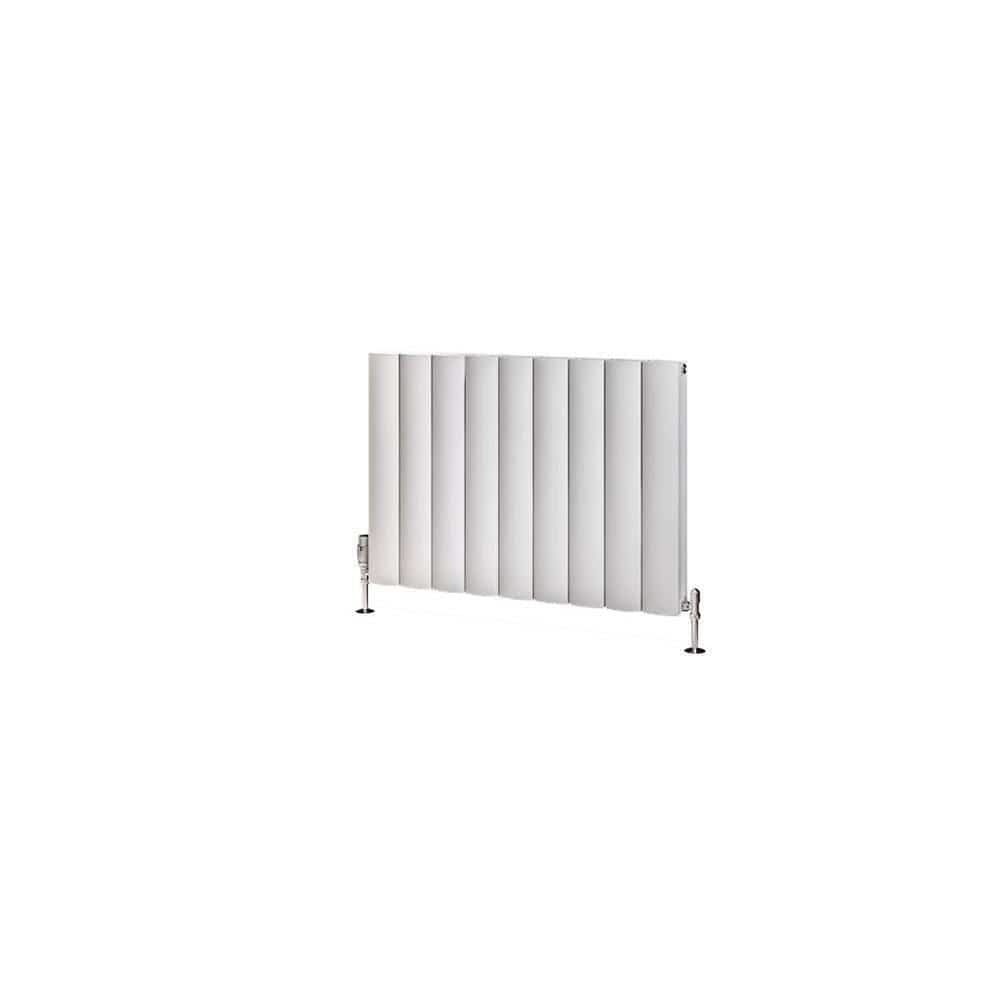 Eastbrook Panel Radiator Eastbrook Guardia Straight Horizontal Aluminium in Matt White