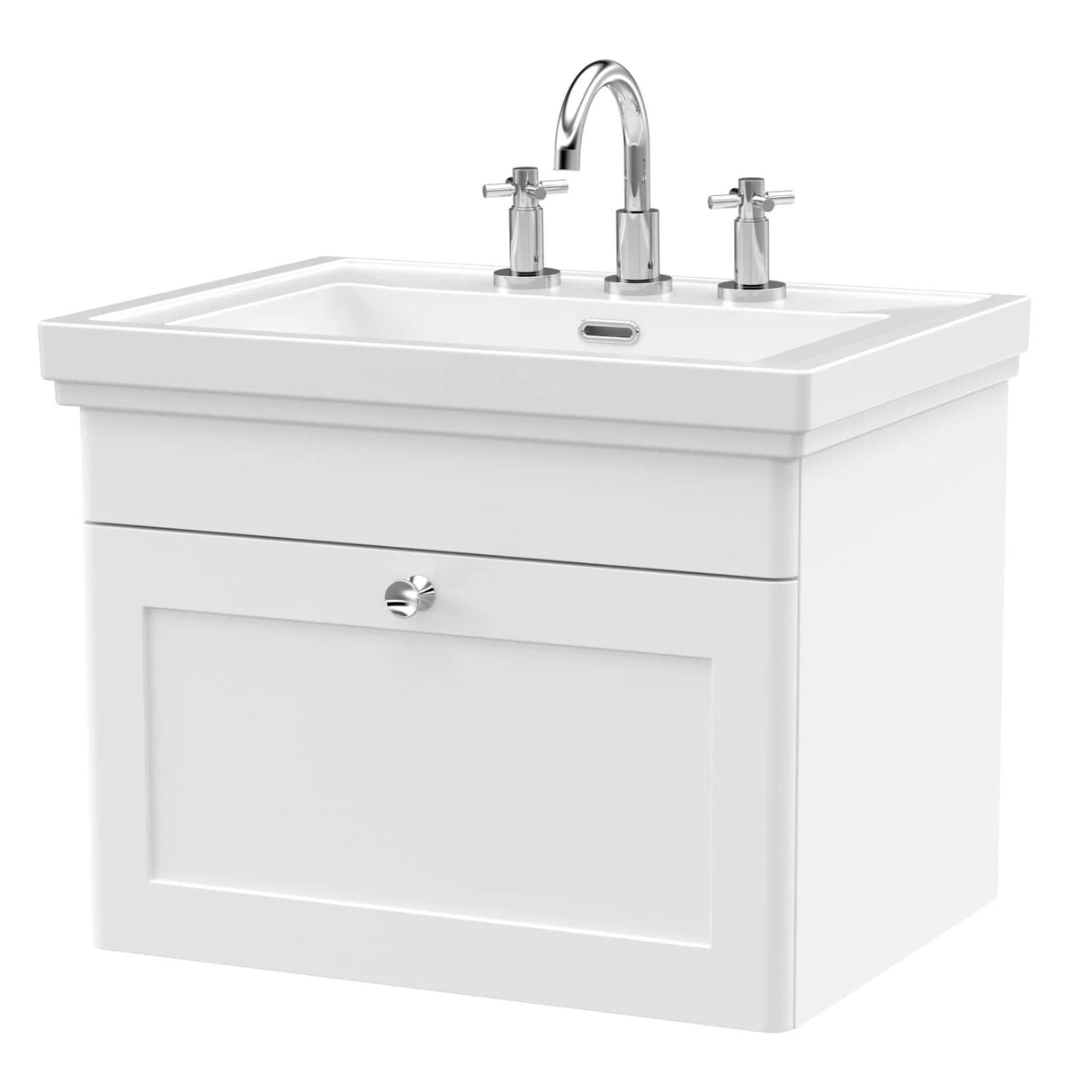Aquarius Wall Mounted Vanity Unit Aquarius Leighton 600mm Wall Mounted One Drawer Vanity Unit with Basin