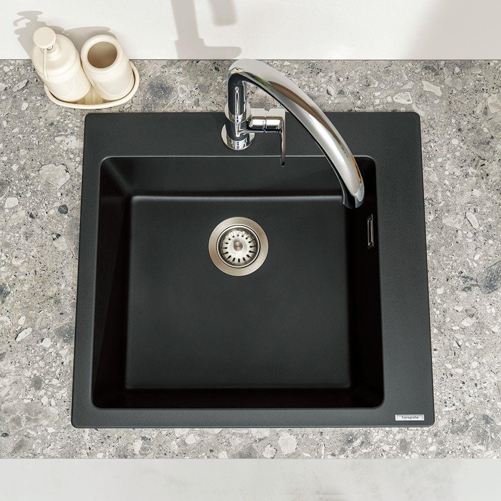 Hansgrohe Kitchen Tap Hansgrohe Vernis Blend M35 Single Lever Kitchen Mixer Tap 210 with Swivel Spout in Chrome