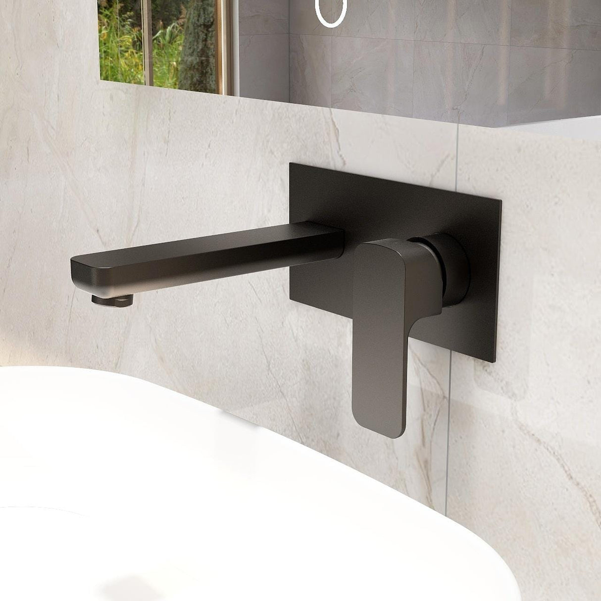 Imex Wall Mounted Basin Tap Imex Blade 2 Hole Wall Mounted Basin Mixer Tap