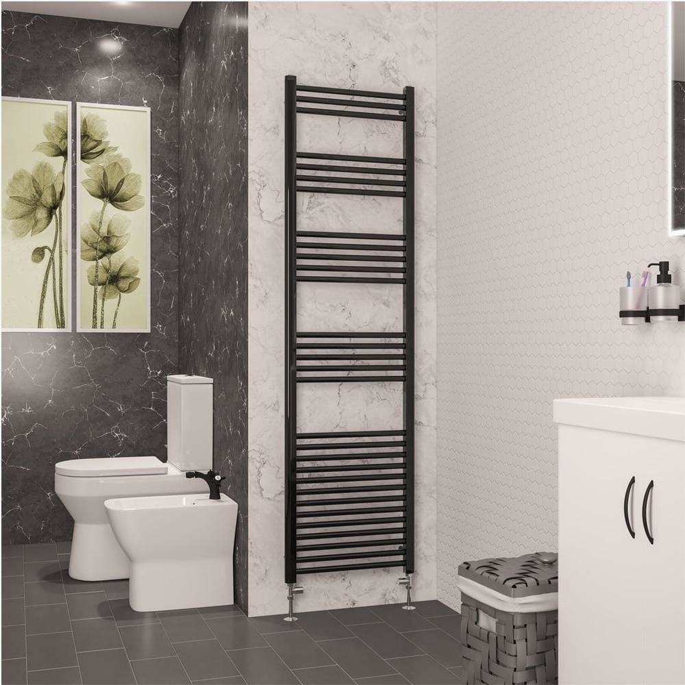 Eastbrook Wendover Straight Heated Towel Rail in Black Gold