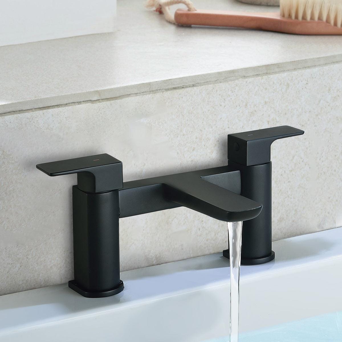 Aquarius Bathrooms Bath Mixer Matt Black Aquarius Hydro Bath Filler Tap