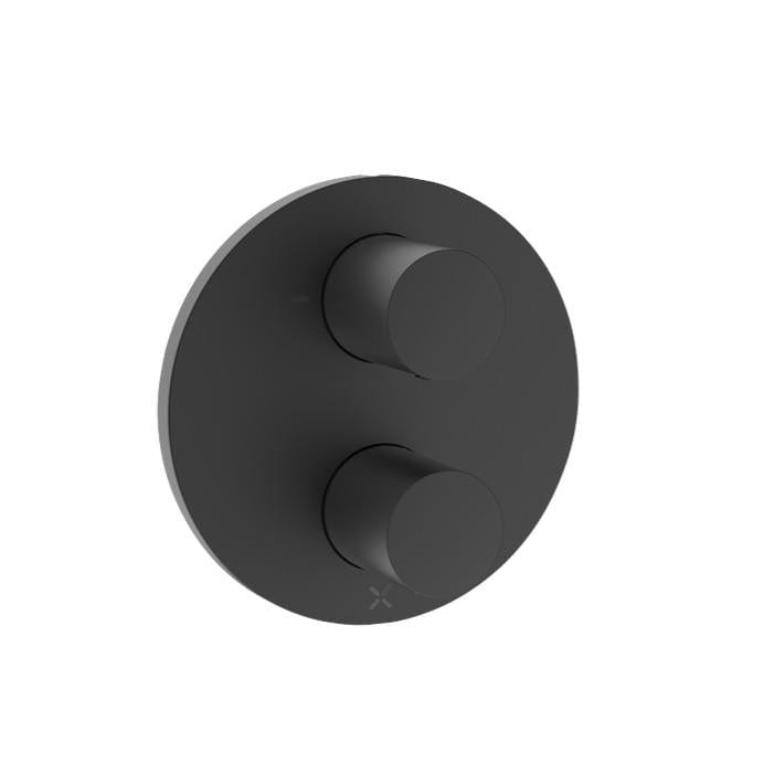 Crosswater Concealed Shower Valve Matt Black Crosswater Lazo Crossbox 3 Outlet Trimset