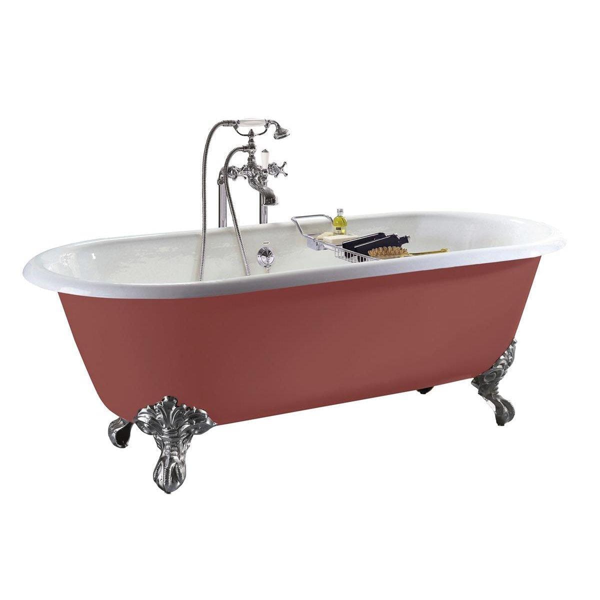 Heritage Roll Top and Slipper Freestanding Bath 2 / Imperial Chrome Feet Heritage Baby Buckingham Freestanding Cast Iron Bath with Feet