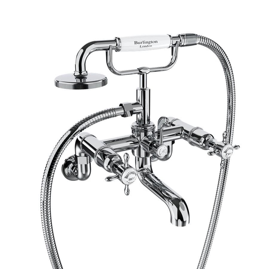 Burlington Bath Shower Mixer Burlington Guild Wall Mounted Bath Shower Mixer in Chrome