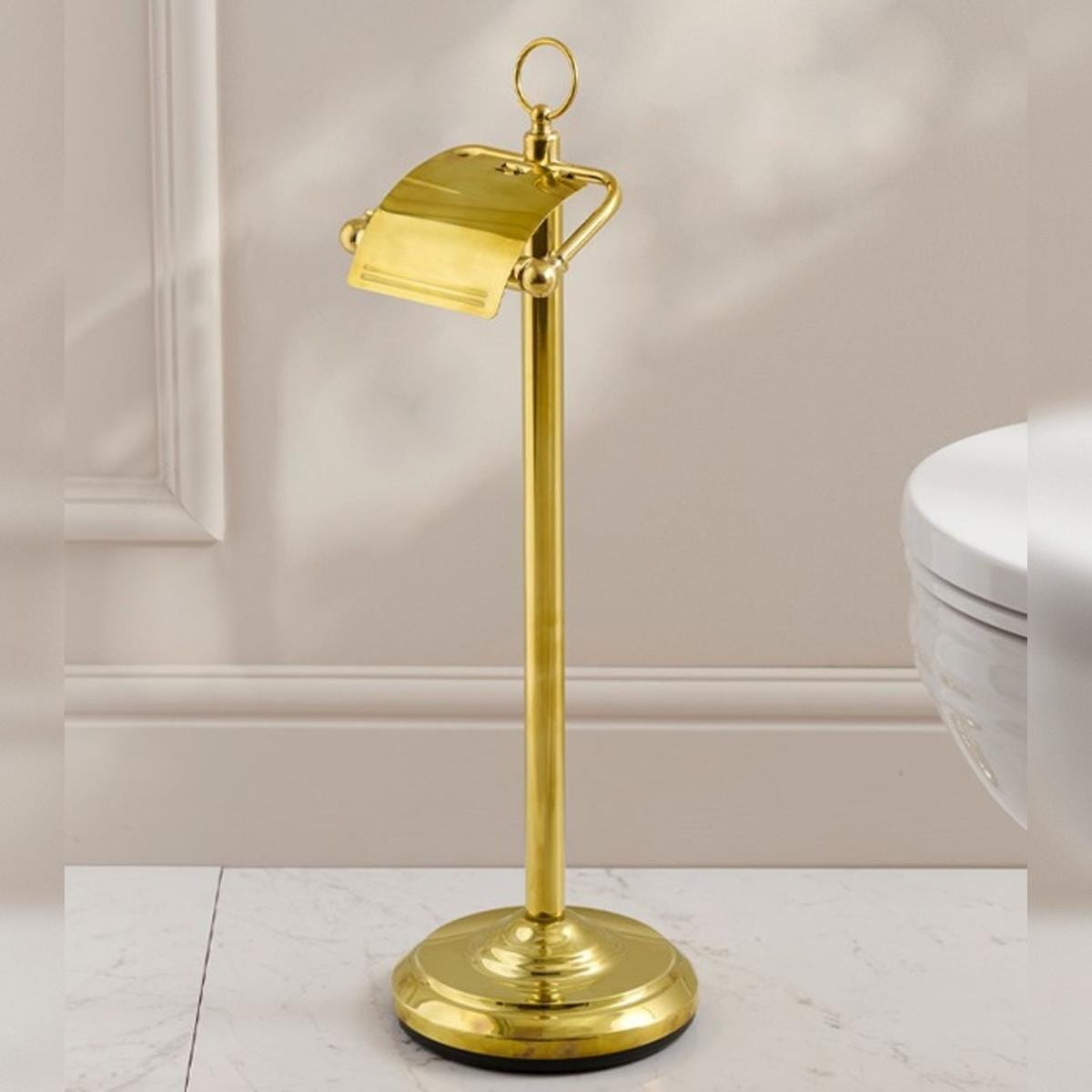 Miller Toilet Roll Holder Miller Signature Freestanding Traditional Toilet Roll Holder with Cover