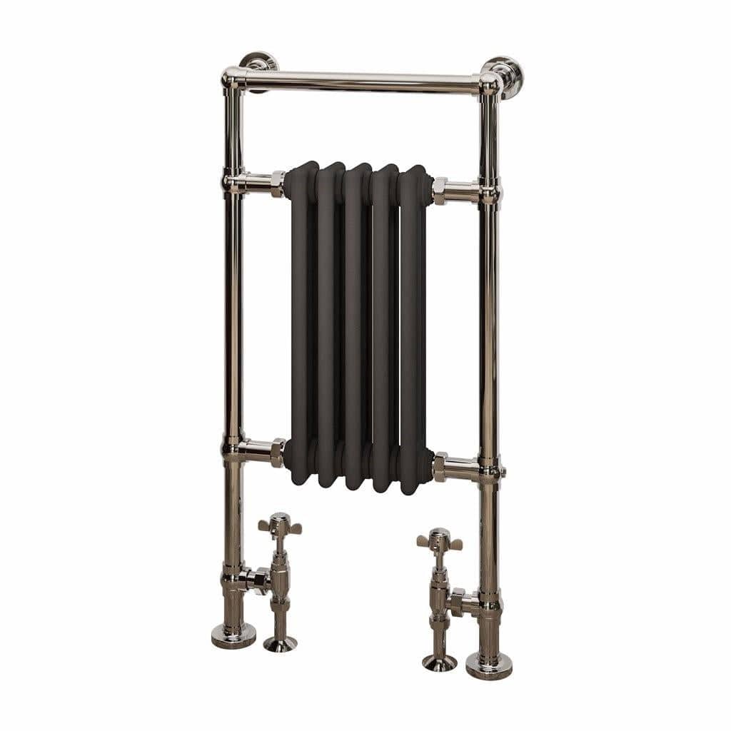 Eastbrook Insert Radiator 960 x 500 / Electric Only Eastbrook Avon Straight Vertical Traditional Radiator in Chrome/Matt Anthracite