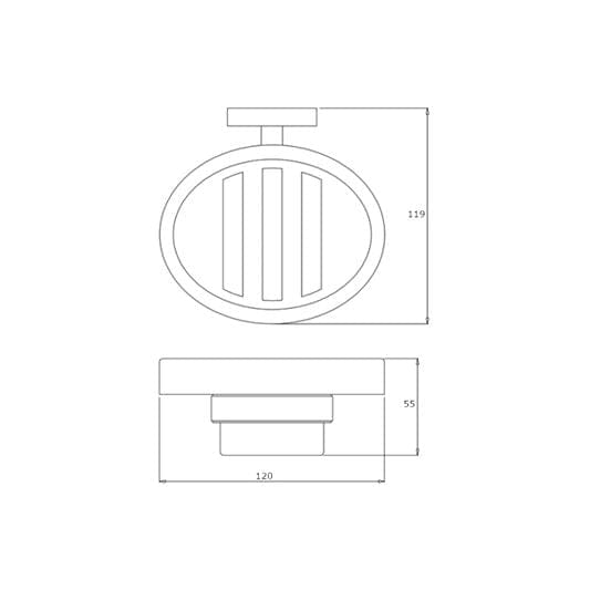 Crosswater Soap Dish Crosswater Central Soap Holder in Chrome