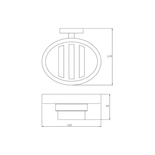 Crosswater Soap Dish Crosswater Central Soap Holder in Chrome