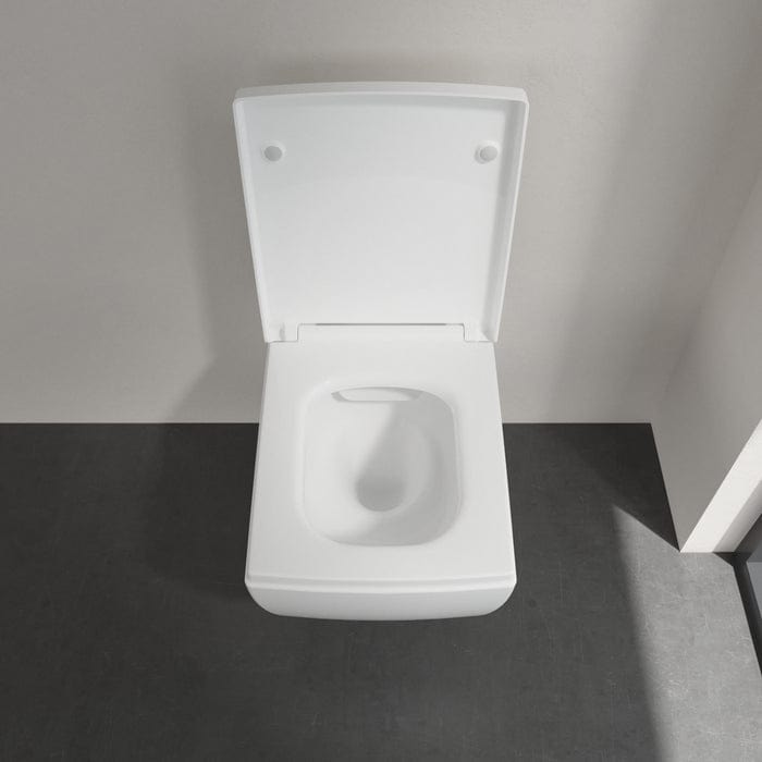Villeroy & Boch Toilet Seat Villeroy & Boch Memento 2.0 Wrapover Soft Close, Quick Release Toilet Seat in White Alpin
