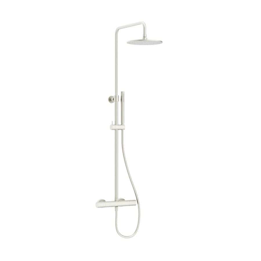 Crosswater Exposed Shower Set Brushed Stainless Steel Crosswater Central Thermostatic Multifunction Shower Kit