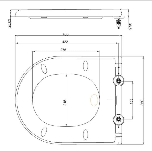 Britton Toilet Seat Britton Milan Soft Close Toilet Seat in White