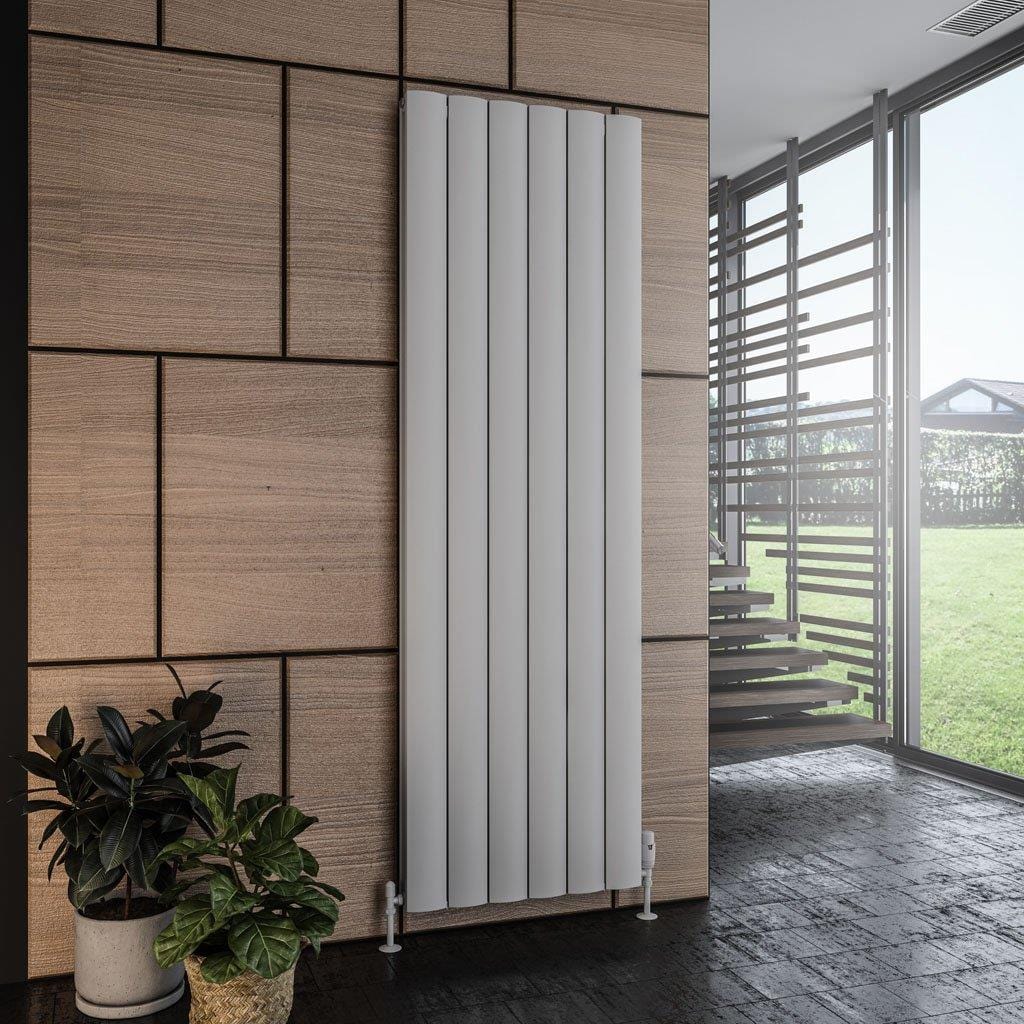 Eastbrook Panel Radiator 1800 x 565mm Eastbrook Guardia Straight Vertical Aluminium Radiator in Matt Grey