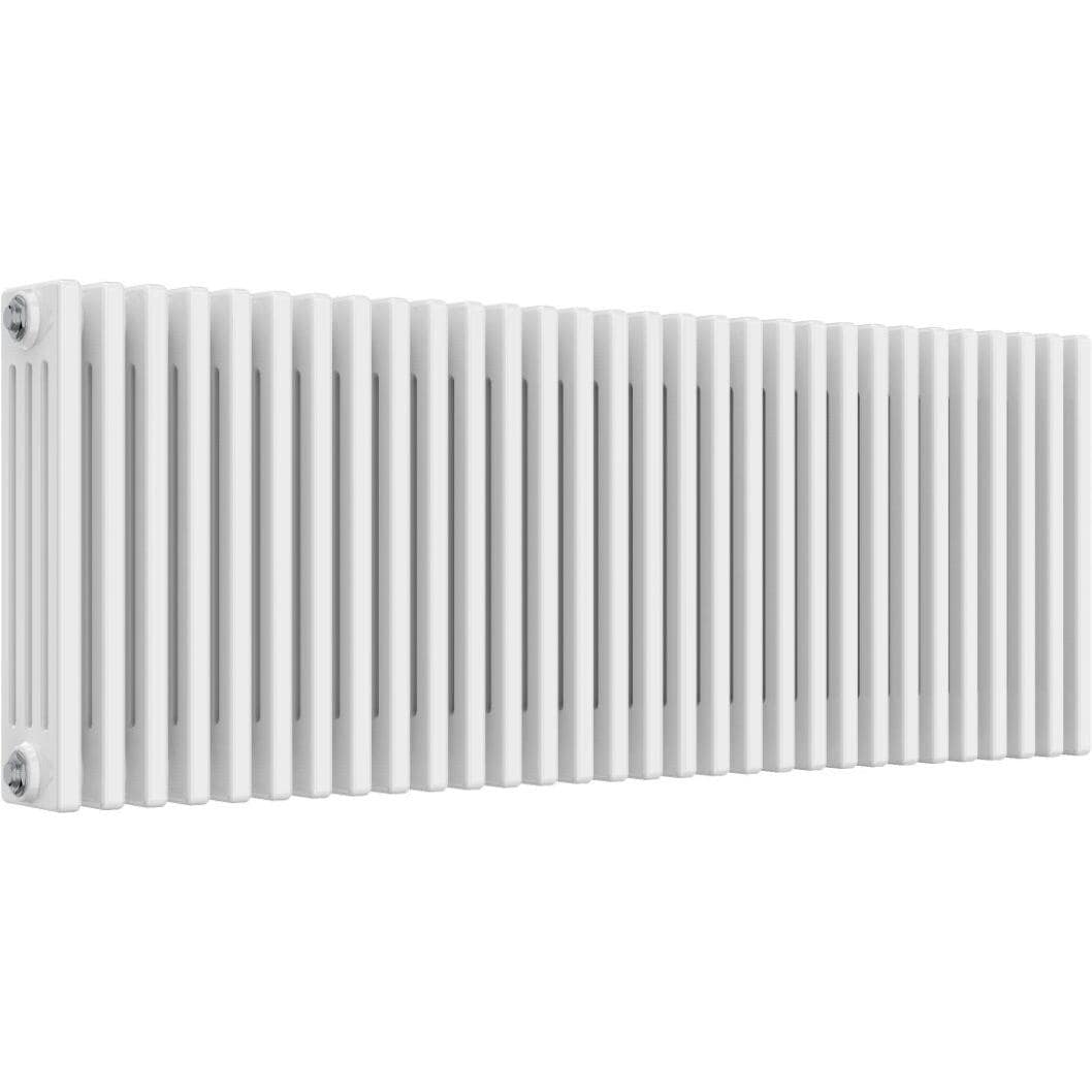 Aquarius Bathrooms Column Radiator 500mm x 1370mm Aquarius Foundry Horizontal 4 Column Radiator in White
