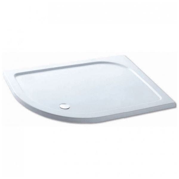 Eastbrook Quadrant Shower Tray 900 x 760mm / Left Handed Eastbrook Volente Stone Resin 40mm Offset Quadrant Shower Tray