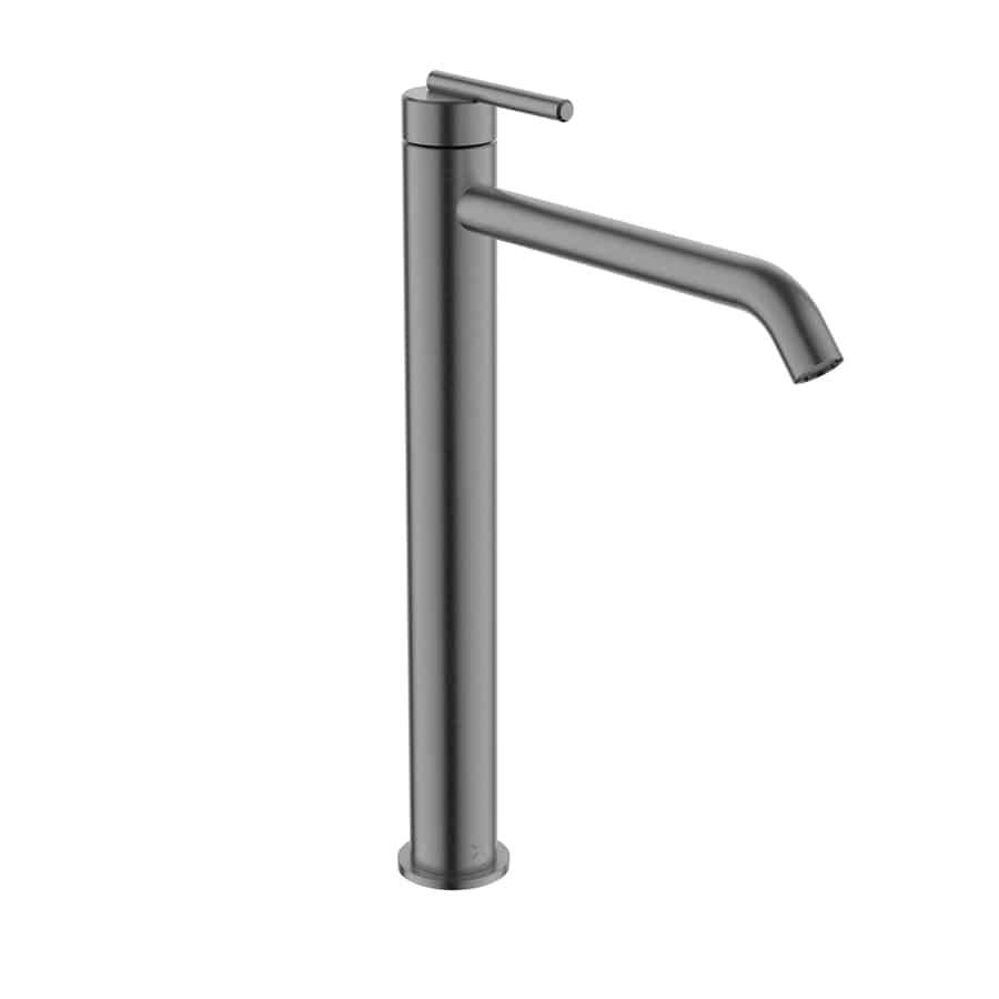 Crosswater Tall Basin Tap Slate Crosswater 3ONE6 Lever Tall Monobloc Basin Mixer Tap