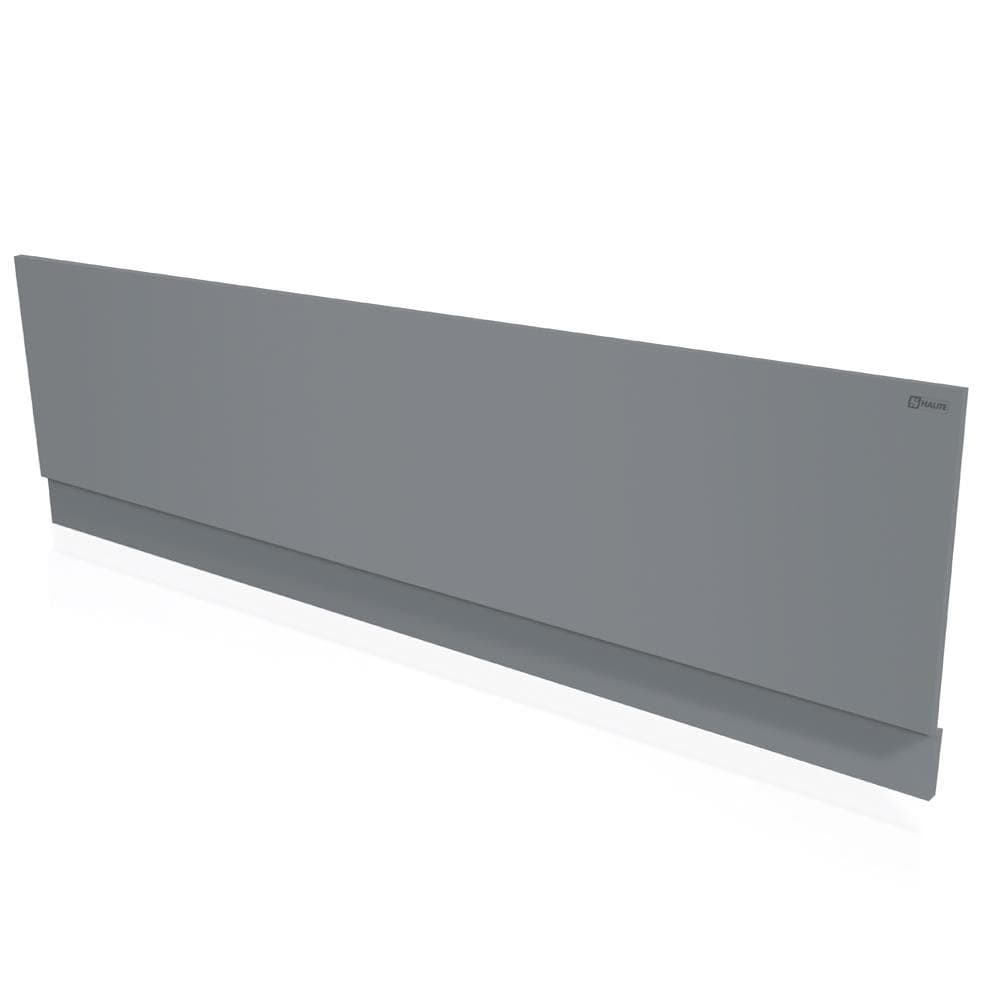 Aquarius Bathrooms Bath Panel 1600 x 550mm Aquarius Halite Waterproof Front Bath Panel in Matt Grey