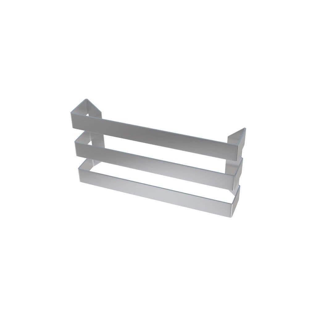 Eastbrook Radiator Towel Hanger 375mm / Brushed Stainless Steel Eastbrook Flat Triple Towel Hanger