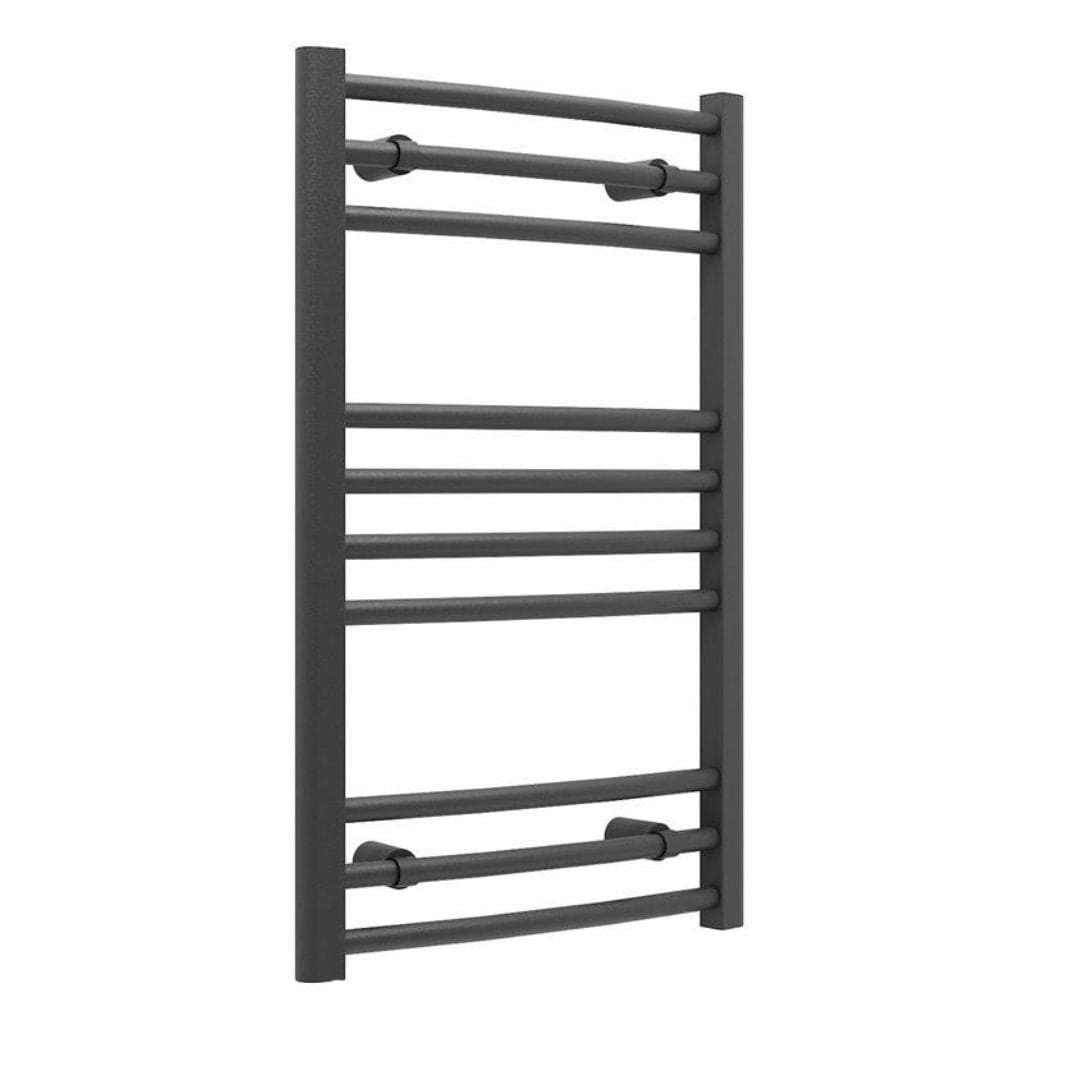 Aquarius Ladder Rail 800 x 500mm Aquarius Graph High Heat Output Curved Ladder Rail in Anthracite