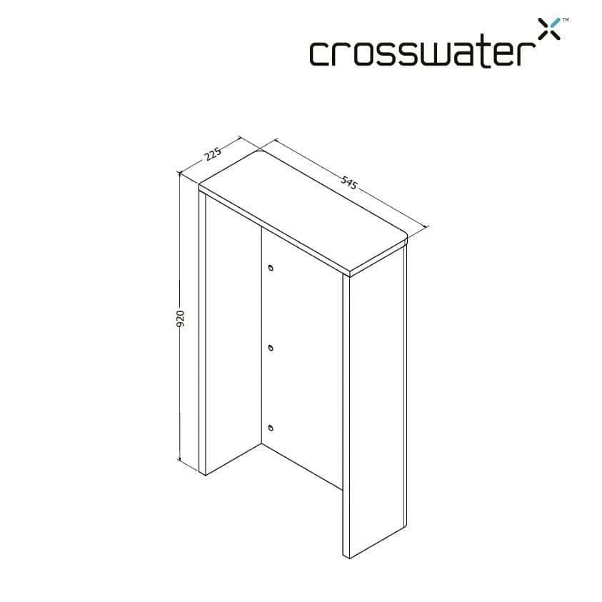 Crosswater WC Back To Wall Unit Crosswater WC Unit - 545mm Wide