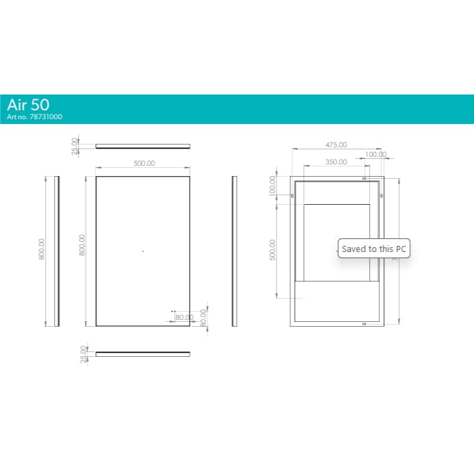 HiB Illuminated Mirror HiB Air LED Illuminated Mirror