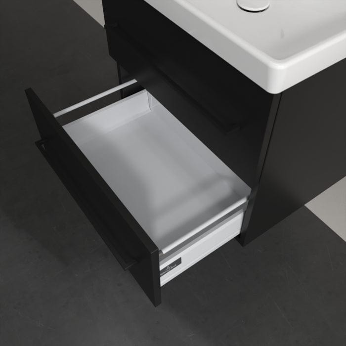 Villeroy & Boch Wall Mounted Vanity Unit Villeroy & Boch Avento Wall Hung Vanity Unit 580mm Two Drawers with Basin