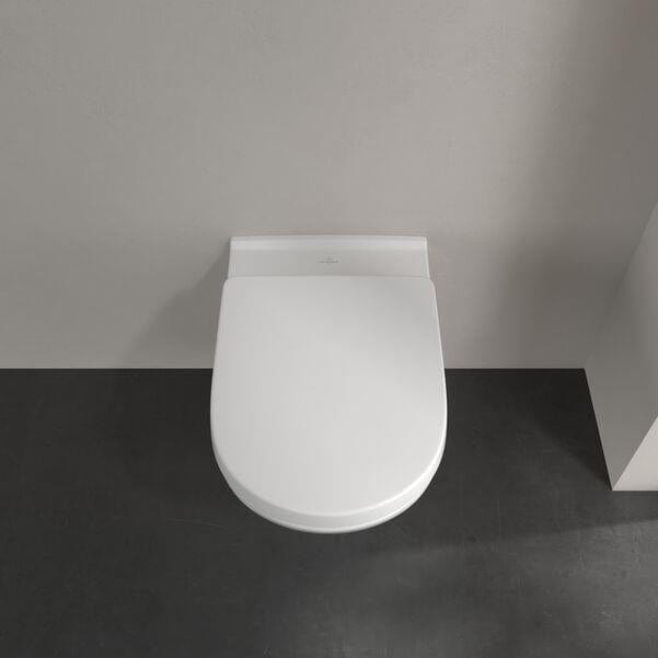 Villeroy & Boch Wall Hung Toilet Villeroy & Boch O.Novo Wall Hung Rimless Toilet with Soft Close Seat