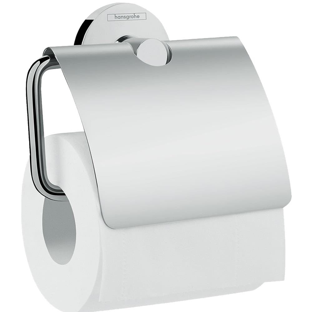 Hansgrohe Toiler Roll Holder Hansgrohe Logis Universal Toilet Roll Holder with Cover