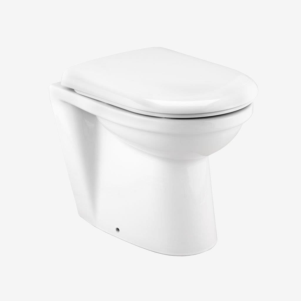 Eastbrook Back To Wall Toilet Eastbrook Kompact Back to Wall Toilet with Soft Close Seat in White