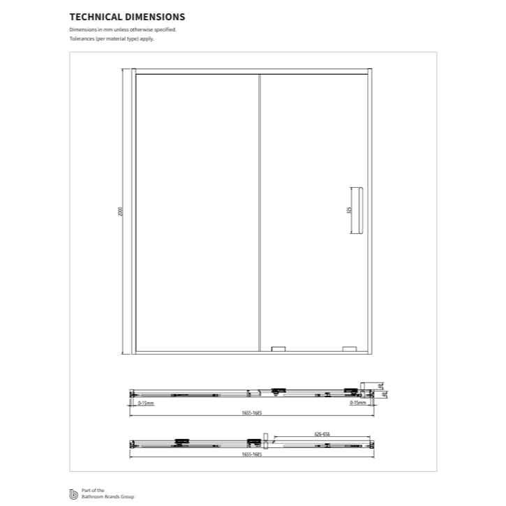 Crosswater Sliding Shower Door Crosswater Optix 10 Sliding Shower Door
