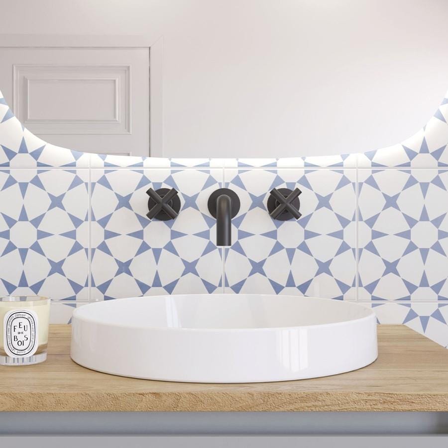 Crosswater Wall Mounted Basin Tap Crosswater MPRO Crosshead 3 Hole Wall Mounted Basin Mixer Tap