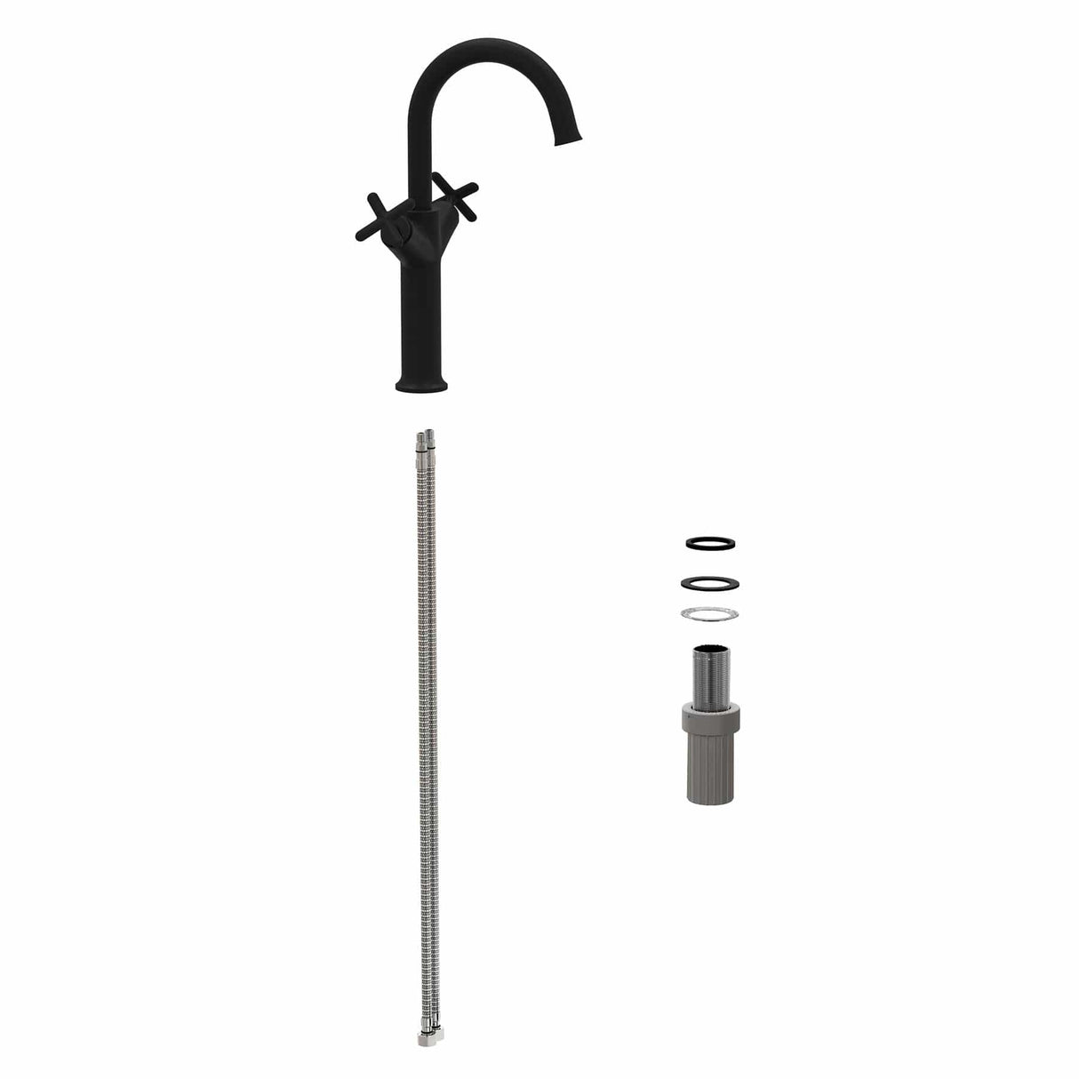 VitrA Tall Basin Tap VitrA Origin Classic Tall Basin Mixer Tap with Cross Handles for Bowls