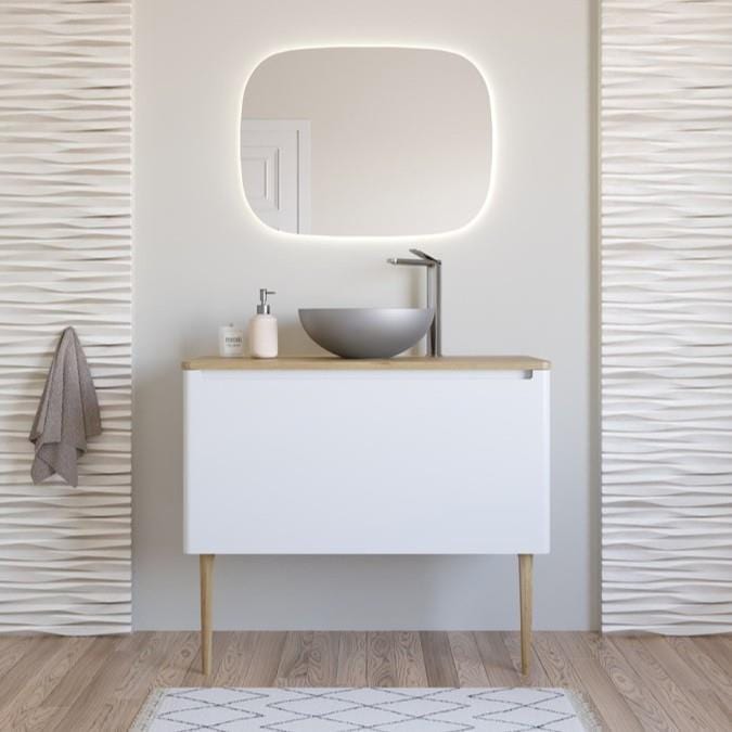 Crosswater Countertop Basin Brushed Stainless Steel Crosswater Circus Round Countertop Basin - 400mm