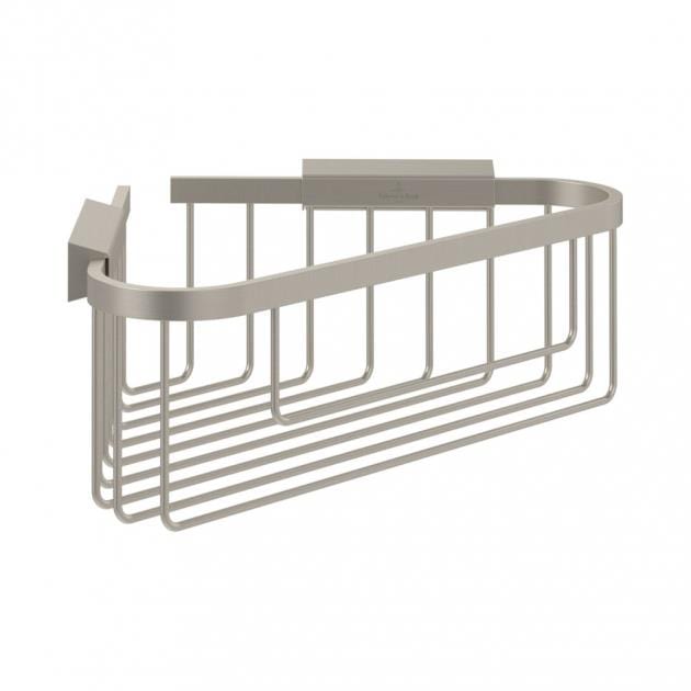 Villeroy & Boch Basket Brushed Nickel Matt Villeroy & Boch Elements - Tender Corner Wire Shower Basket