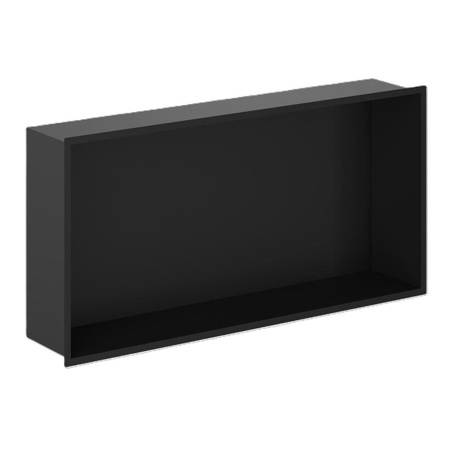 Crosswater Shelf Matt Black Crosswater Rectangular Shower Niche - 610 x 305mm
