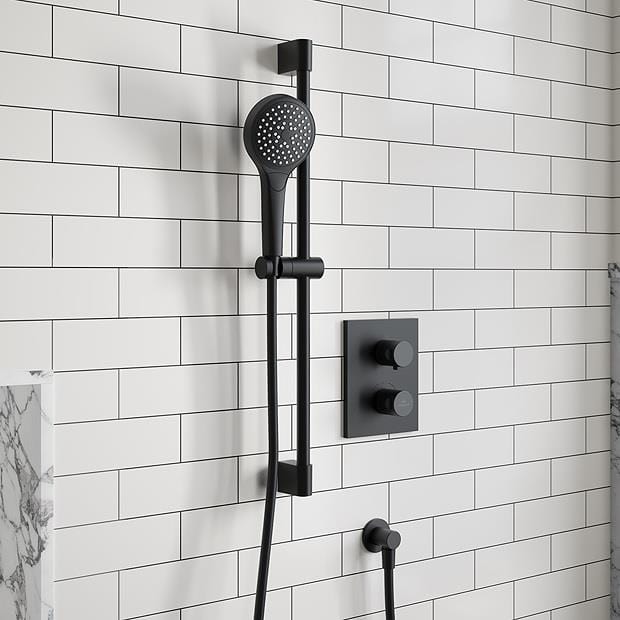 UK Bathroom Store Concealed Shower Set Villeroy & Boch Concealed Complete Shower Set 2 Outlet with Slide Rail Kit