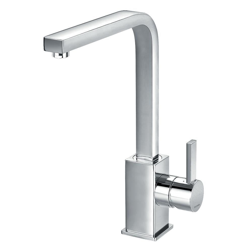 Flova Kitchen Tap Flova Str8 Single Lever Kitchen Mixer Tap with Swivel Spout in Chrome