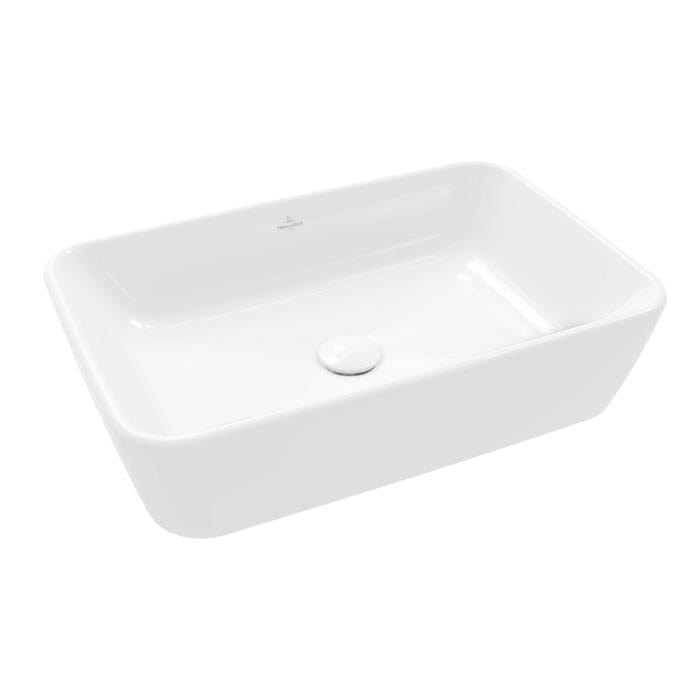 Villeroy & Boch Countertop Basin Villeroy & Boch Architectura Rectangular 600mm Countertop Basin (with Overflow) in Alpin White