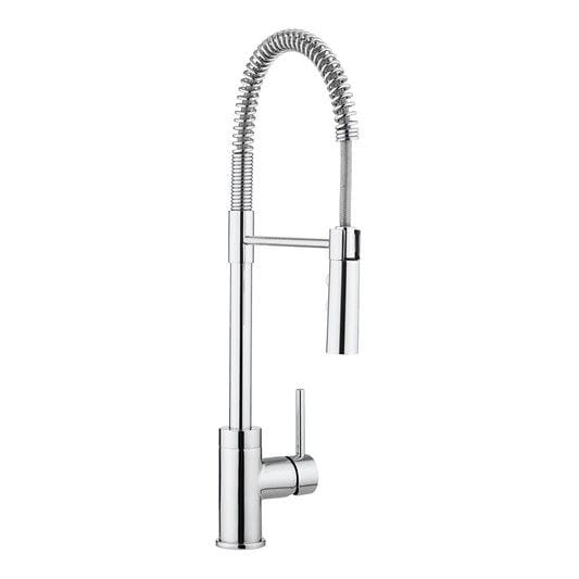 Crosswater Kitchen Tap Crosswater Cook Side Lever Kitchen Mixer Tap with Flexi Spray in Chrome