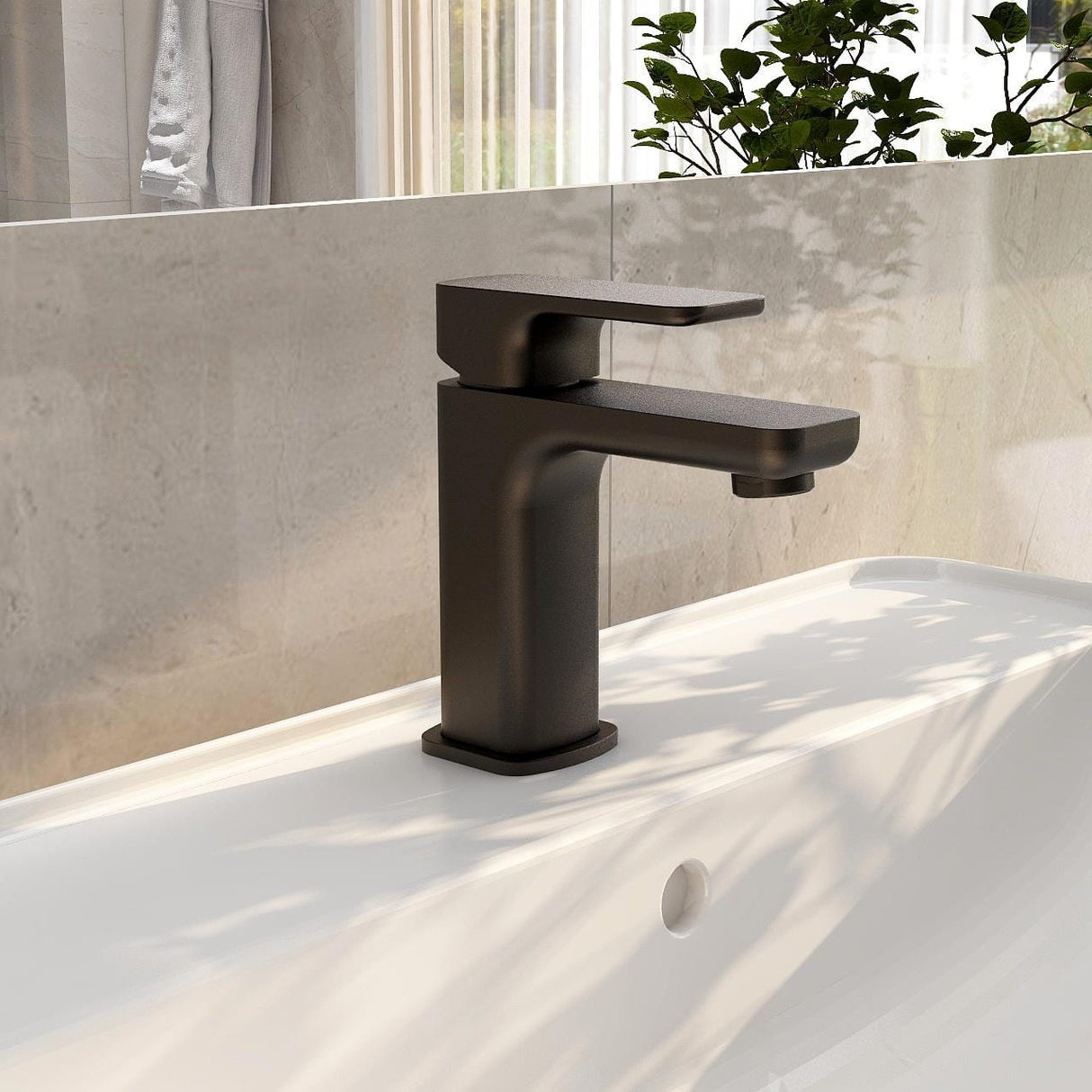 Imex Mono Basin Tap Imex Blade Basin Mixer Tap with Universal Waste
