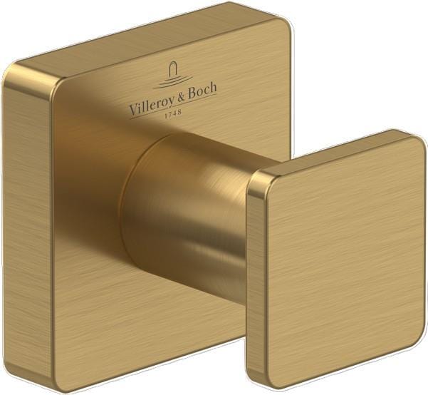 Villeroy & Boch Robe Hook Brushed Gold Villeroy & Boch Elements - Striking Towel Hook