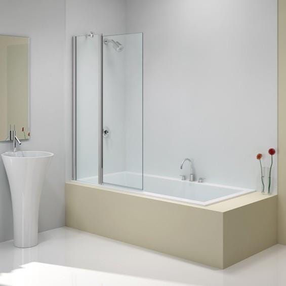 Merlyn Bath Screen Merlyn 2 Panel Folding Square Bath Screen with HydroSEAL Technology