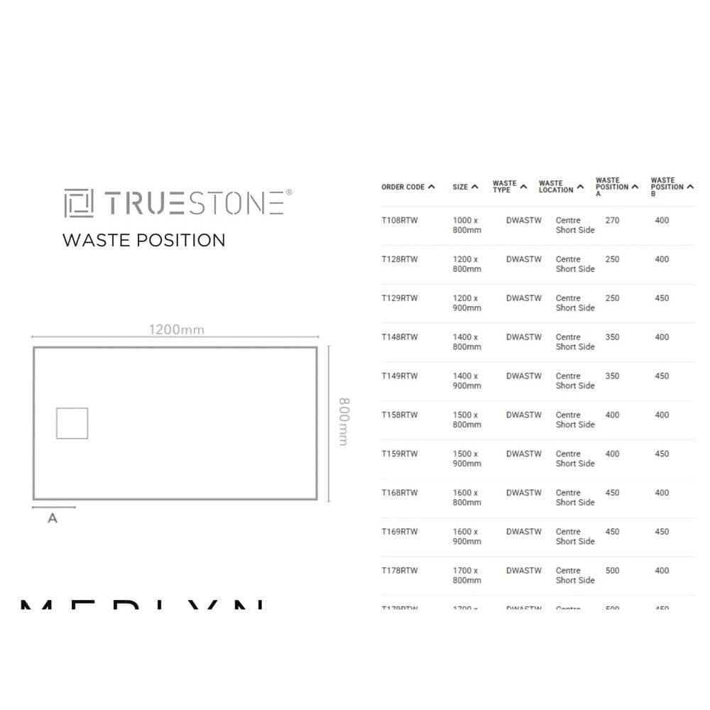 Merlyn Truestone Rectangle Shower Tray