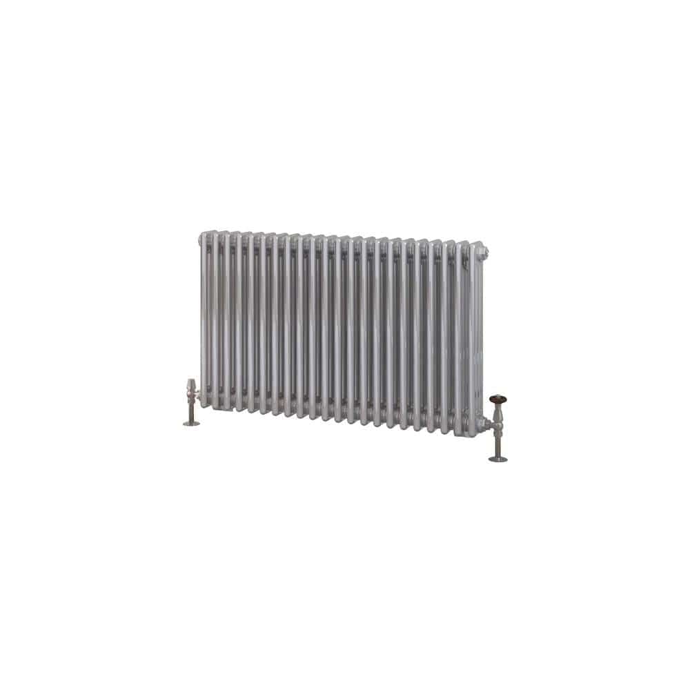 Eastbrook Column Radiator Eastbrook Rivassa Traditional 3 Column Radiator in Chrome Effect