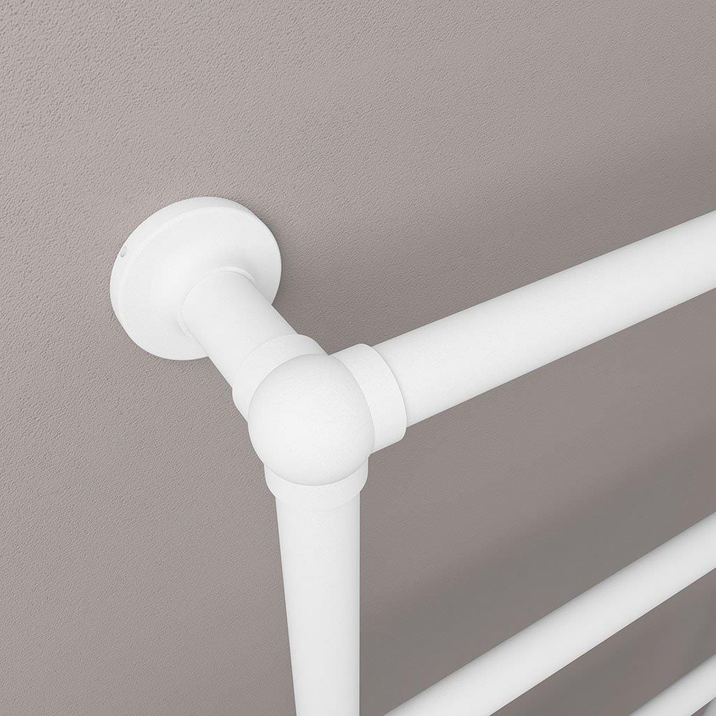 Eastbrook Traditional Towel Rail Eastbrook Stour Vertical Traditional Heated Towel Rail in Matt White
