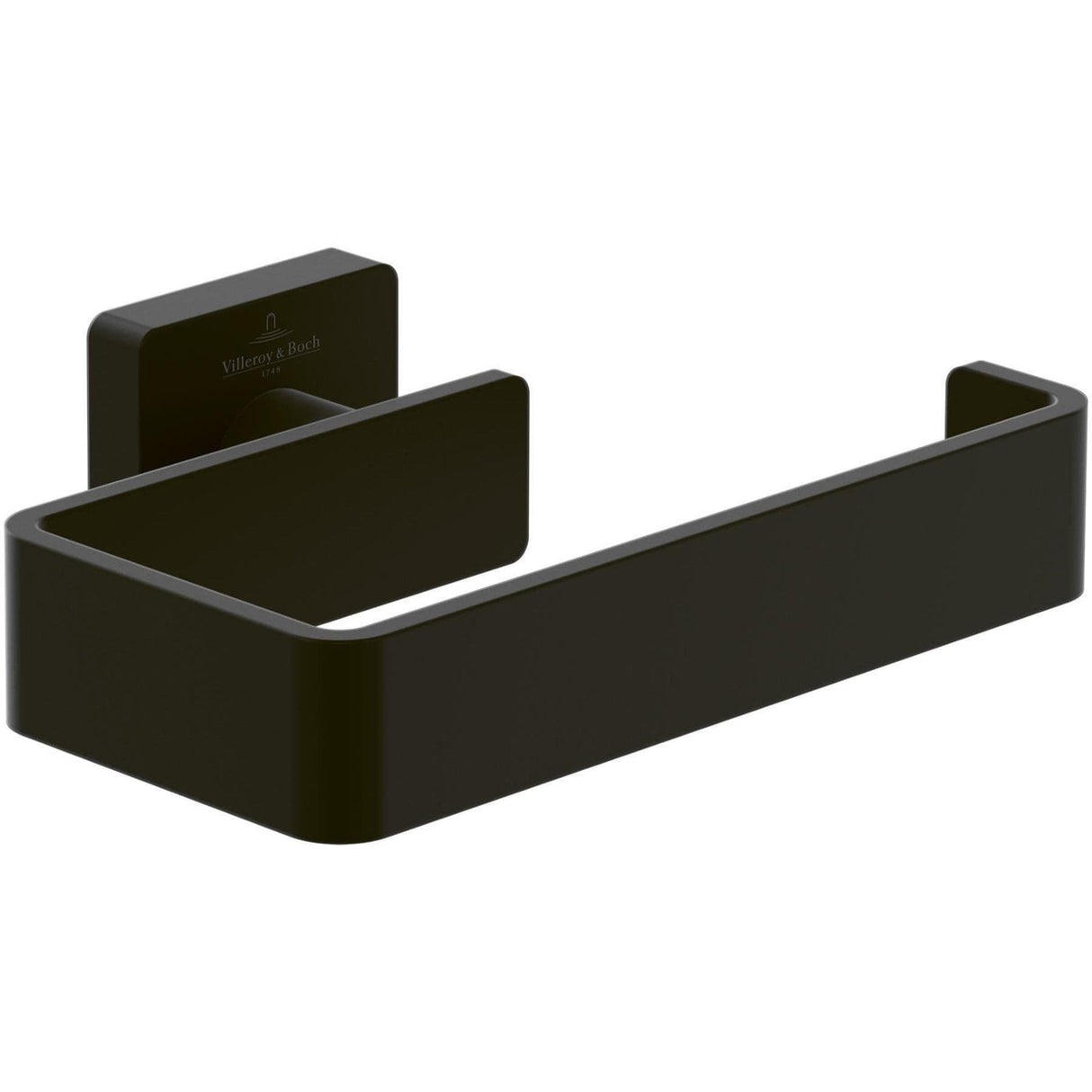 Villeroy & Boch Toilet Roll Holder Matt Black Villeroy & Boch Elements - Striking Toilet Roll Holder