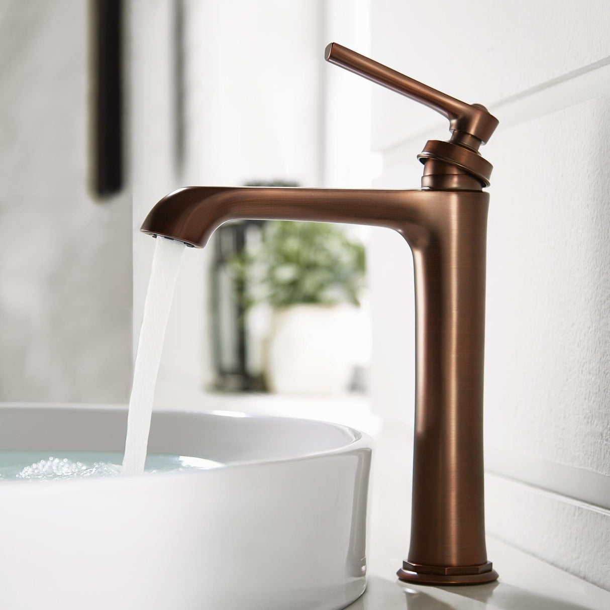 Flova Mono Basin Tap Oil Rubbed Bronze Flova Liberty Tall Basin Mixer Tap with Clicker Waste